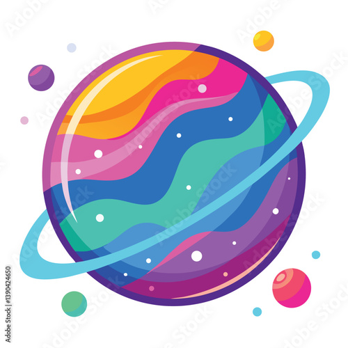 colorful-planet-galaxy-on-white-background