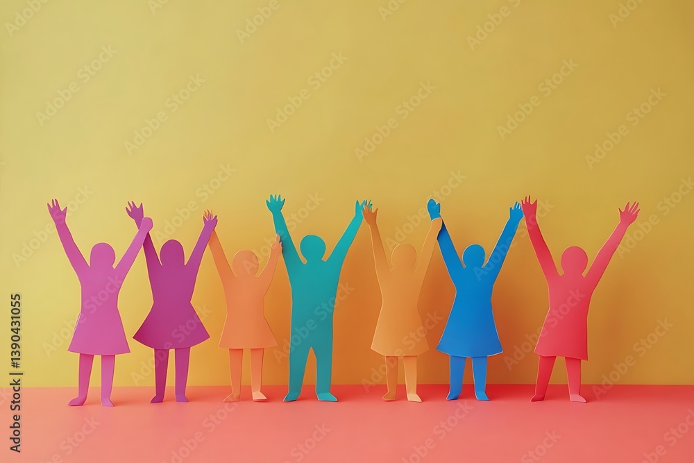 Diverse Paper People Celebrating Shared Success4 Diverse Paper People Celebrating Shared Success4