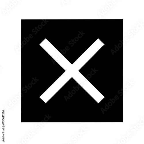 Modern X icon vector, representing the rebranded Twitter logo, featuring a bold black “X” on a clean background, ideal for UI design and digital branding.