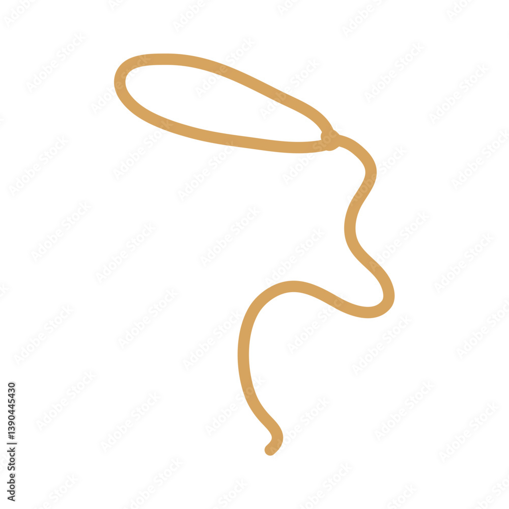 Lasso rope. Vector illustration. Lasso rope. Vector illustration.