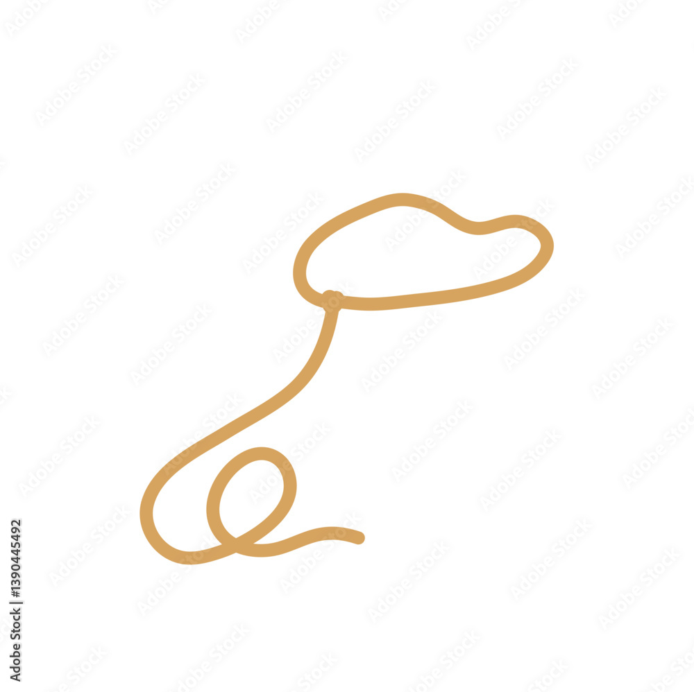 Lasso rope. Vector illustration. Lasso rope. Vector illustration.