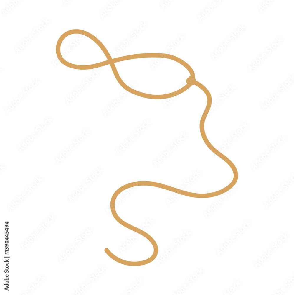Lasso rope. Vector illustration. Lasso rope. Vector illustration.