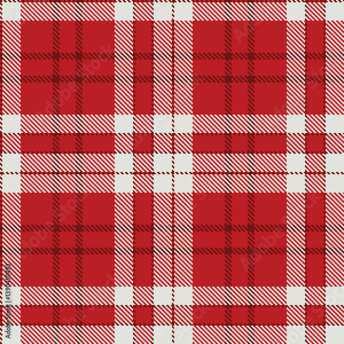 Plaid pattern seamless. Smoky reddy brown & Deep scarlet Tartan Fabric Design. 