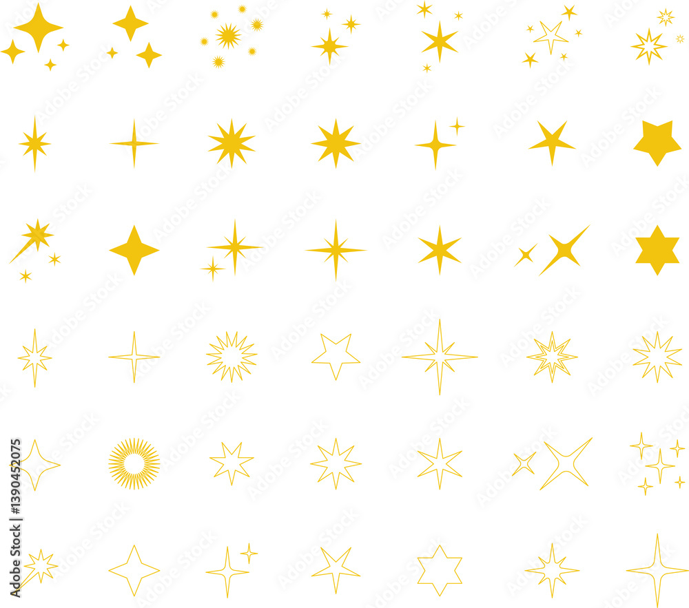 Star icon. Twinkling stars. Sparkles, shining burst. Christmas or New Year vector symbols. Star icon. Twinkling stars. Sparkles, shining burst. Christmas or New Year vector symbols.