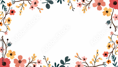 Fame with flowers