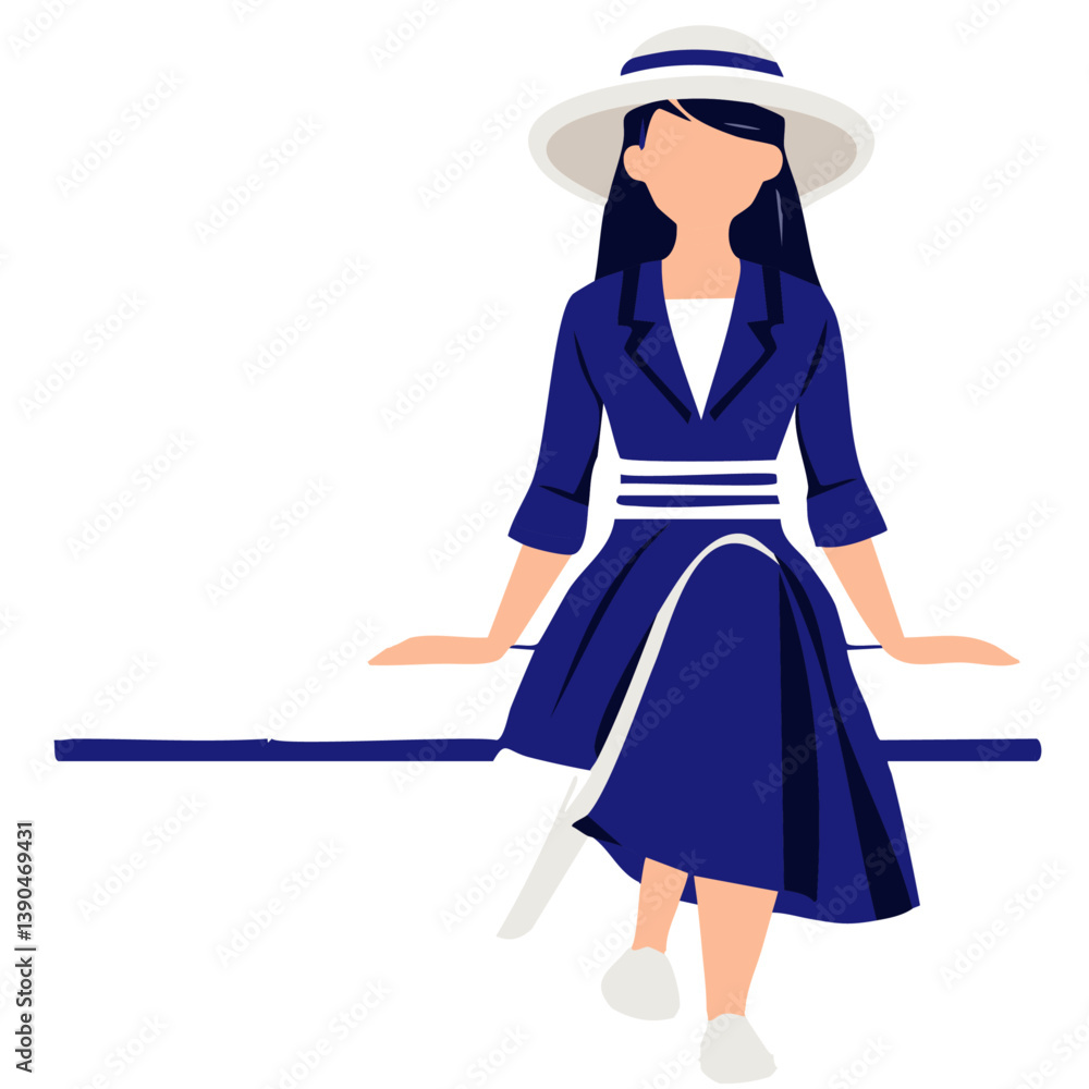 Relaxing Woman Sitting by the Pool at Sunset – Minimal Flat Style Illustration
Relaxing Woman Sitting by the Pool at Sunset – Minimal Flat Style Illustration