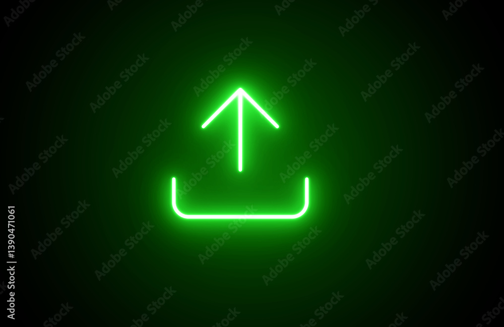 Download and Upload icon. Download sign. Glowing neon download sign. Download and Upload icon. Download sign. Glowing neon download sign.