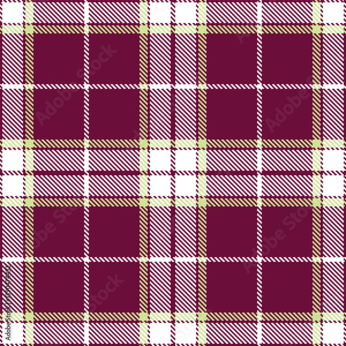 Plaid pattern seamless. Deep merlot & Pale white Tartan Fabric Design. 