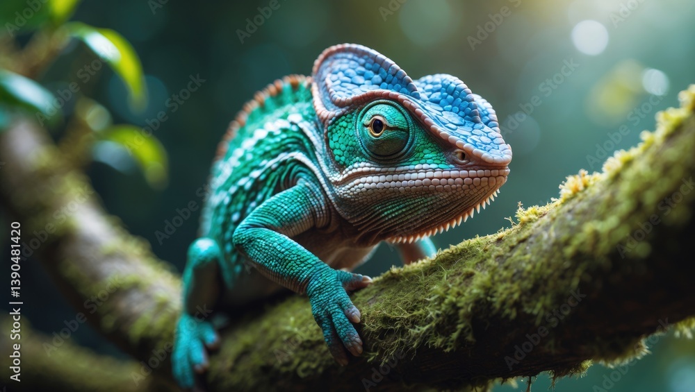 Fototapeta premium The Chameleon is a species of chameleon that originates from.