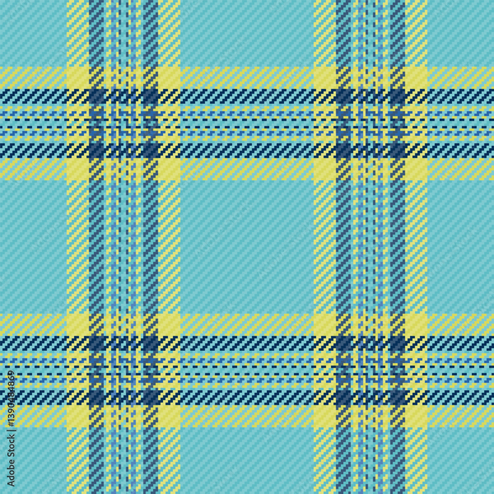 Vibrant teal and pale yellow plaid pattern. Perfect for textile design, fashion, website backgrounds, or scrapbooking projects. Vibrant teal and pale yellow plaid pattern. Perfect for textile design, fashion, website backgrounds, or scrapbooking projects.