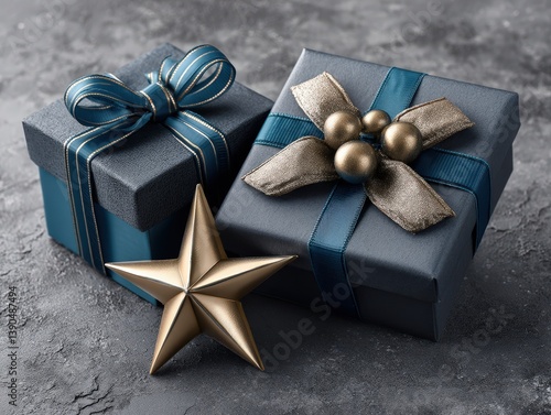 Two elegant gift boxes with...