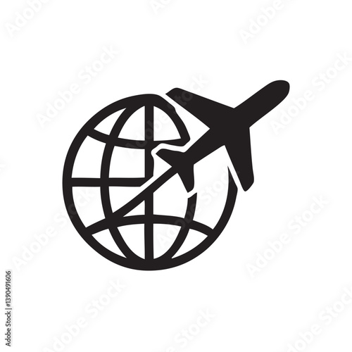 globe and airplane