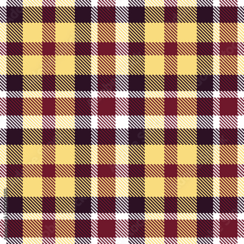 Wallpaper Mural Traditional white Seamless Tartan with Metallic dark plum accents Fabric Design Torontodigital.ca