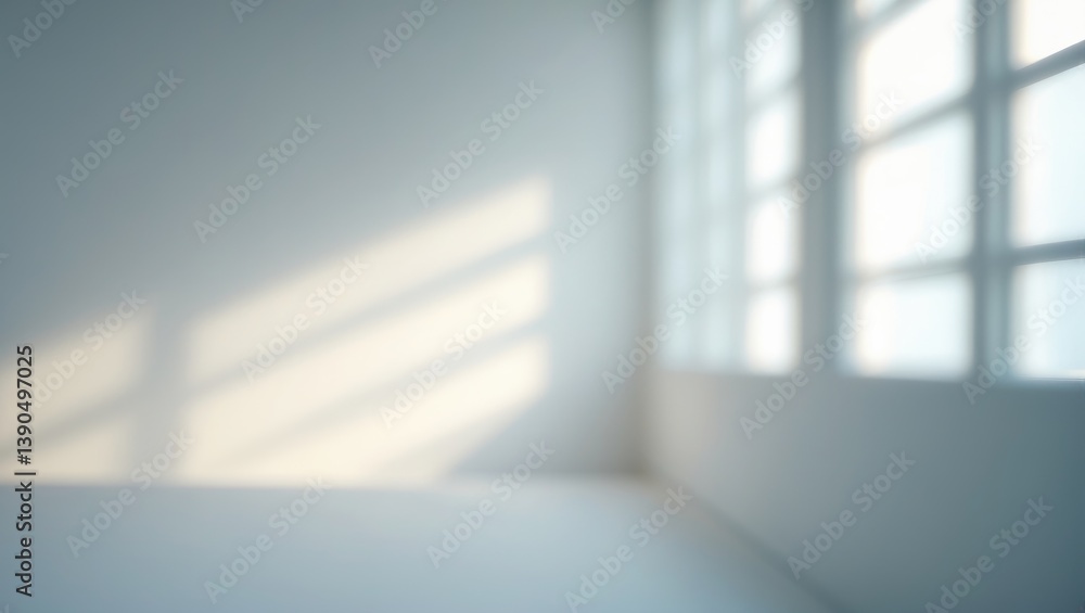 Obraz premium Soft light creating shadows in a space.
