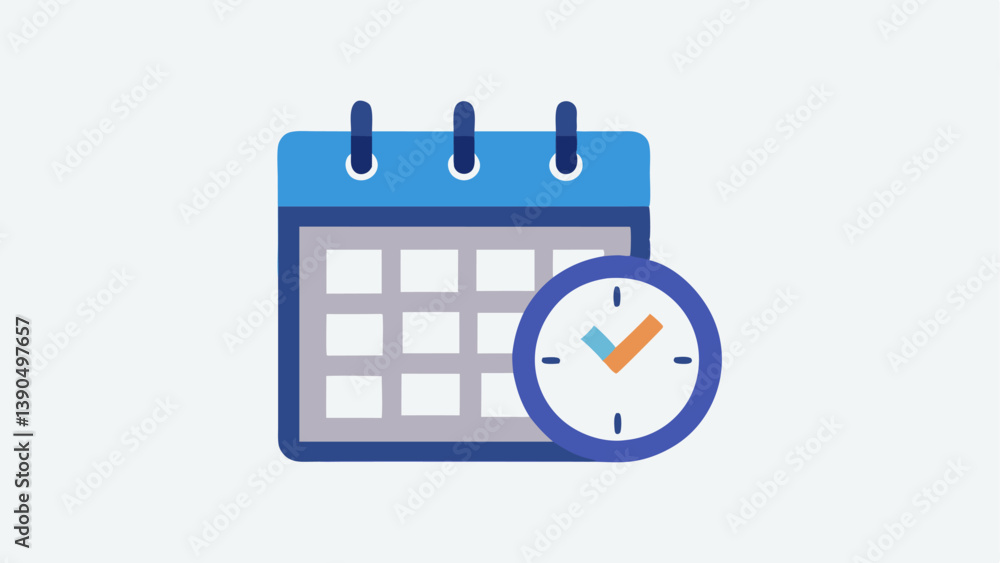 Clock with Payment Deadline A clock with a calendar page overlay indicating specific payment dates illustrating consumers keeping track of their payments. Clock with Payment Deadline A clock with a calendar page overlay indicating specific payment dates illustrating consumers keeping track of their payments.
