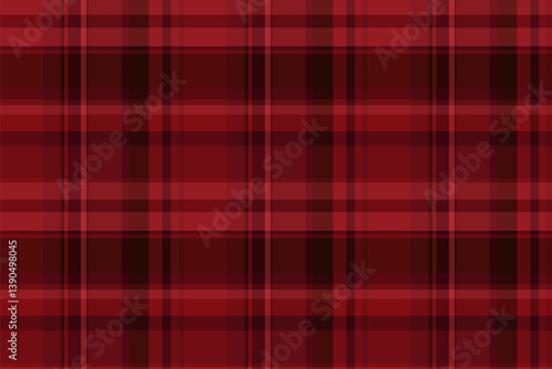 Red plaid pattern background. Festive and classic, perfect for Christmas designs, textiles, or stylish backdrops. Warm, cozy, and adaptable.