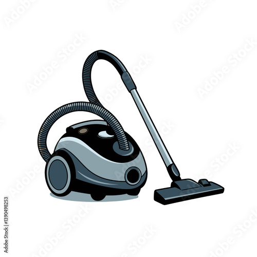 Vacuum Cleaner Vector Illustration, SVG Design