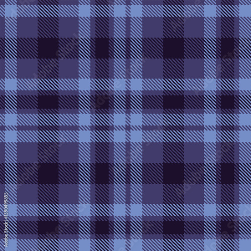Pale twilight and Iridescent soft blue Seamless Tartan Fabric Design