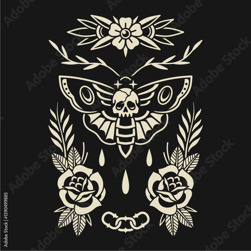 Neo traditional tattoo design