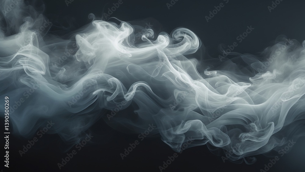 Smoke and powder overlay on a dark backdrop. Fog and mist appearance. Abstract smoke texture. Smoke and powder overlay on a dark backdrop. Fog and mist appearance. Abstract smoke texture.