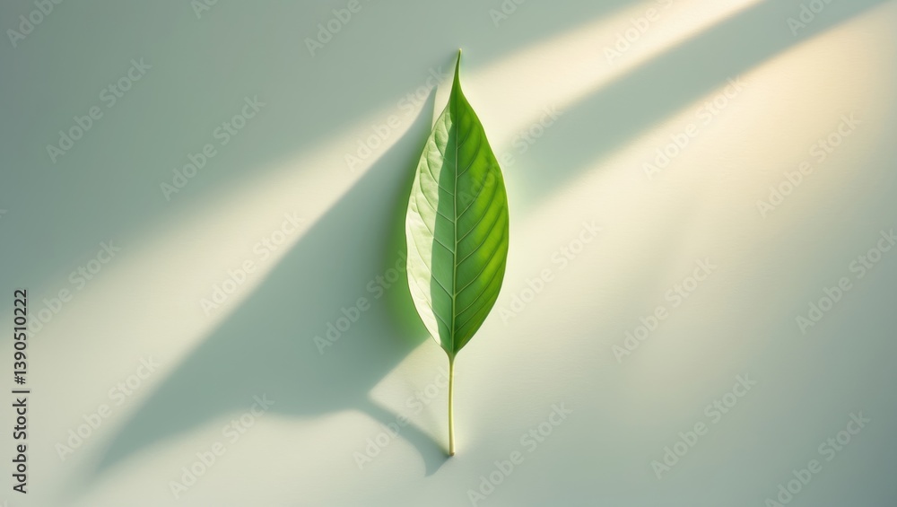 Fototapeta premium Turmeric Leaves separated against a backdrop.