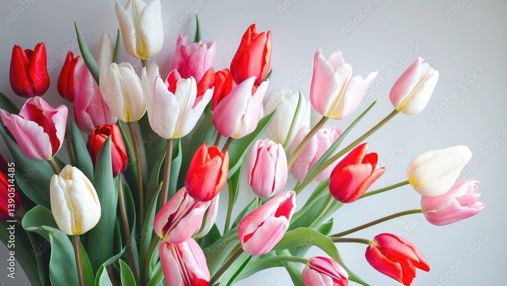 Obraz premium Colorful bouquet of tulips.