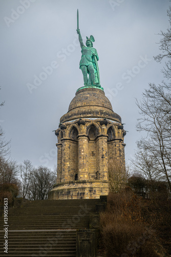 Obraz na płótnie Hermann Memorial in Lippe, Germany w salonie