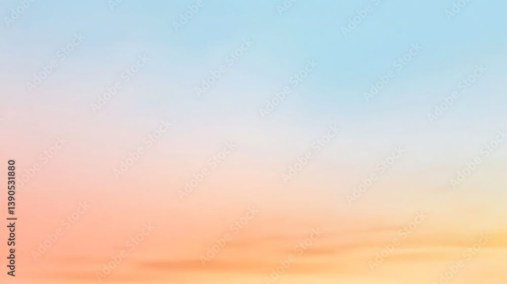 Obraz premium Soft pastel sky gradient background.