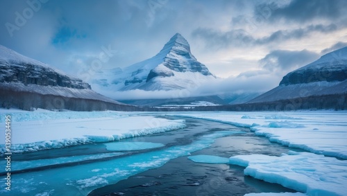 Wallpaper Mural Gorgeous frozen cascade Torontodigital.ca