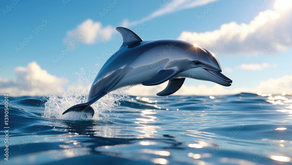 Fototapeta premium Bottlenose Dolphin - Tursiops truncatus Species
