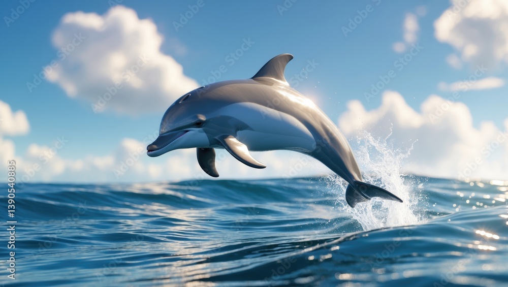 Obraz premium Bottlenose Dolphin Species: Tursiops truncatus