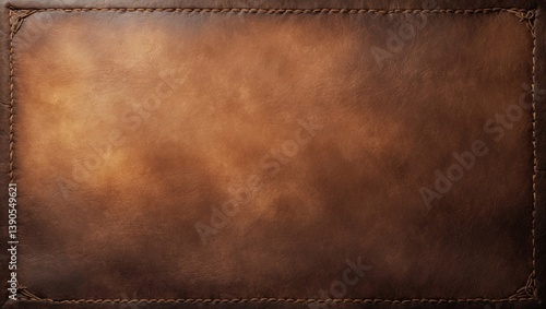 Distressed leather texture creating a brown grunge background