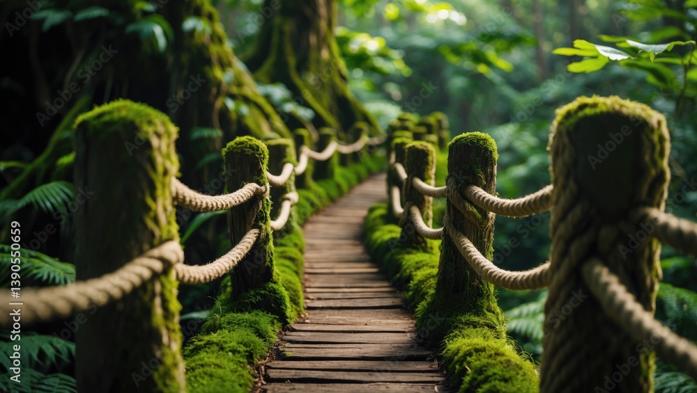 Obraz premium Weeds depend on a tree in the rain forest.