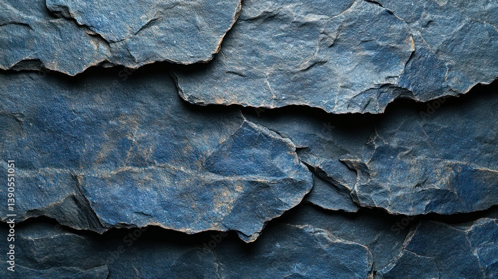 Textured blue slate stone background Textured blue slate stone background