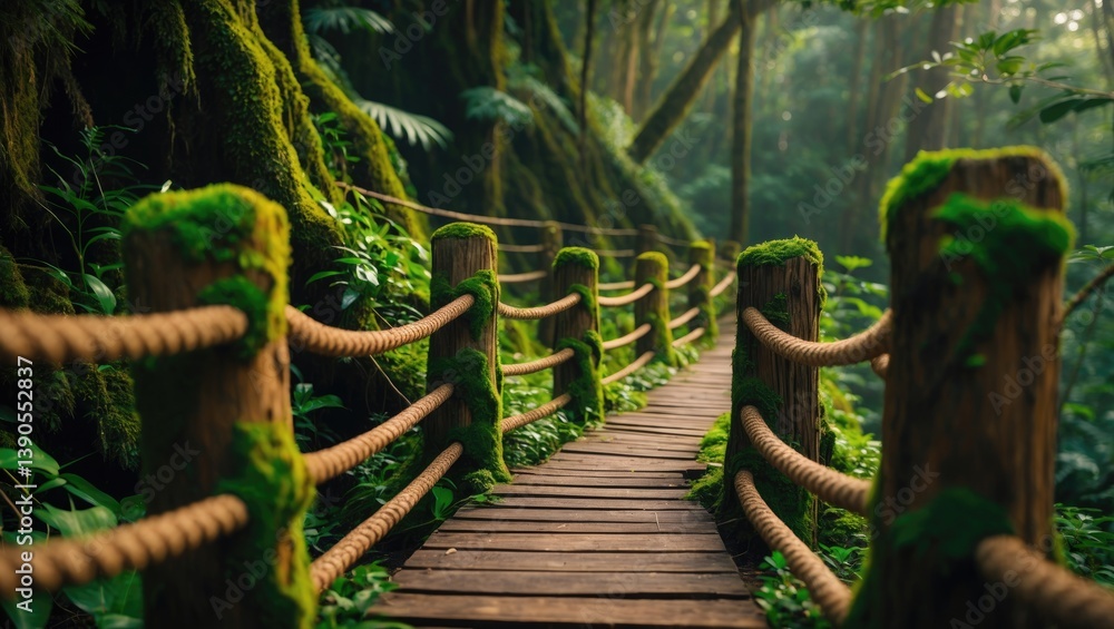 Obraz premium Weeds depend on a tree in the rain forest.