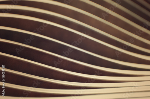 Wooden curved planks. Abstract backgrounds. Wood surface texture.