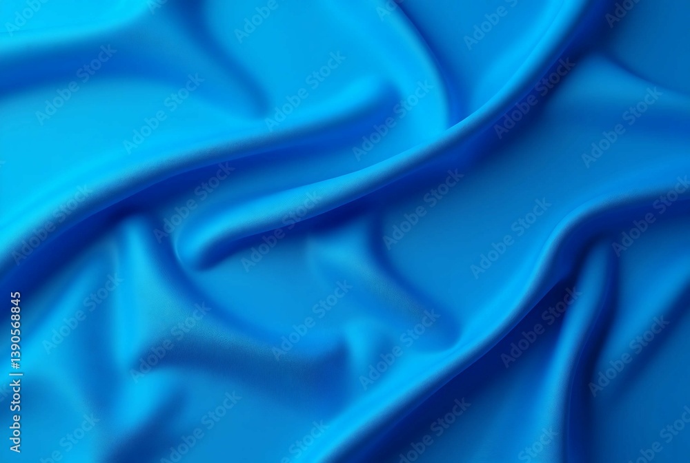 Obraz premium Blue Sports Fabric Texture Football Jersey Shirt Material Background