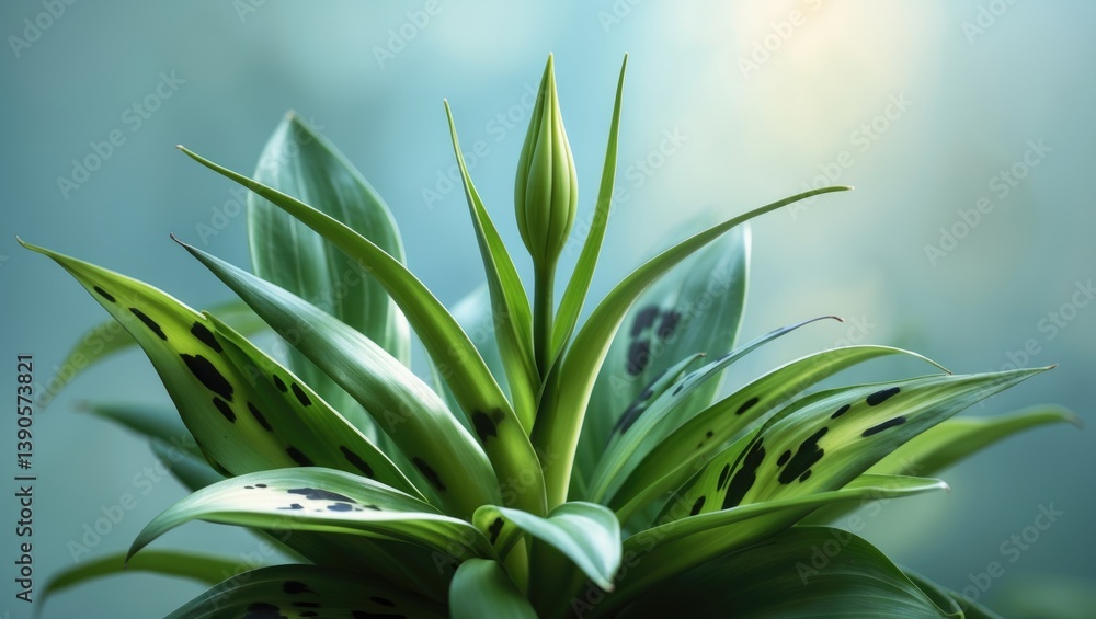 This stunning image features the plant renowned for its unique, spotted leaves. This stunning image features the plant renowned for its unique, spotted leaves.
