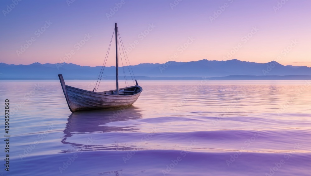 Naklejka premium Long exposure landscape of magnificent clouds in the sky above the sea with a reflection in the tropical waters. Stunning cloudscape view. Incredible illumination of nature. Nature landscape backgr...