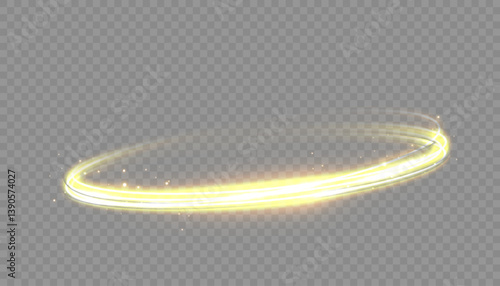 Radiant gold twirl loops in circular light motion.
Shimmering arc sparkles as glowing vector fire line.
Round light spin flows with dynamic sparkling rhythm.