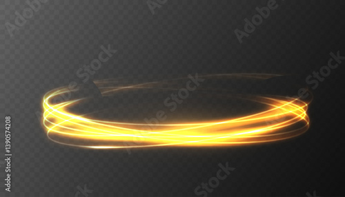 Radiant gold twirl loops in circular light motion.
Shimmering arc sparkles as glowing vector fire line.
Round light spin flows with dynamic sparkling rhythm.