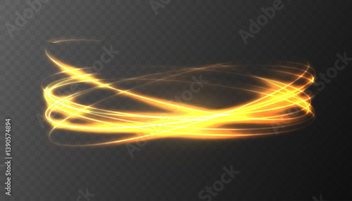 Radiant gold twirl loops in circular light motion.
Shimmering arc sparkles as glowing vector fire line.
Round light spin flows with dynamic sparkling rhythm.