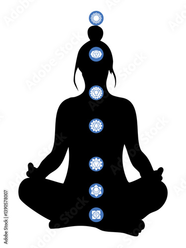 Seven chakras in human body and their significance, Seven chakras in human body silhouette, 7 chakra, Seven Chakra