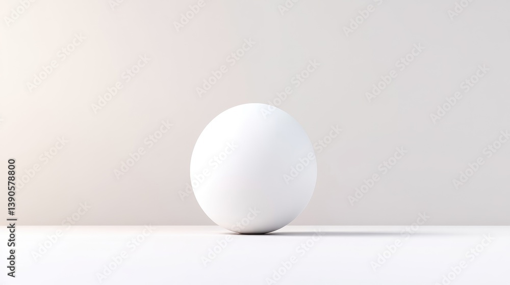 White Egg on Surface Minimalist Style High-resolution Lighting Central Composition Smooth Texture Simple Object Neutral Background Pure White Tones Product Mockup White Egg on Surface Minimalist Style High-resolution Lighting Central Composition Smooth Texture Simple Object Neutral Background Pure White Tones Product Mockup