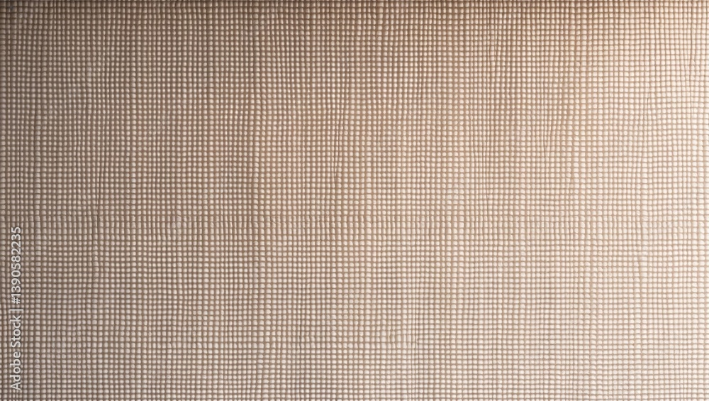 Fototapeta premium Close-up view of a textured wallpaper background. Wallpaper featuring a diagonal weave pattern. This image presents a close-up perspective of wallpaper displaying an intricate diagonal weave design.