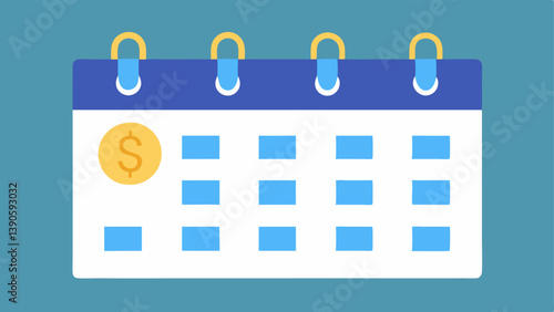 Calendar with Payments A wall calendar with certain days marked and dollar signs highlighting the frequency of dividend payments throughout the year.