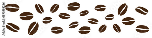 set of coffee beans vector stock