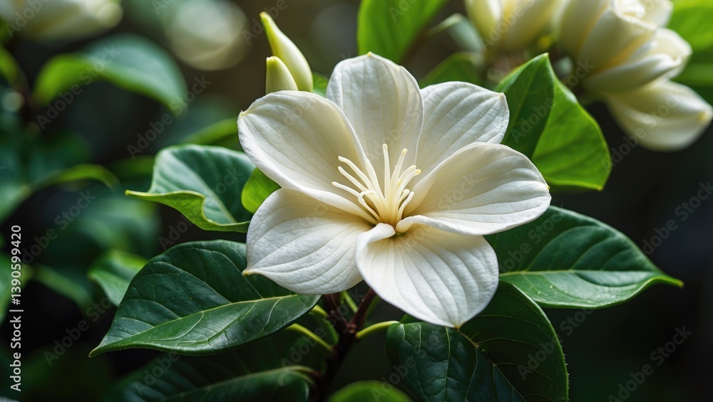 Gardenia flower in white Gardenia flower in white