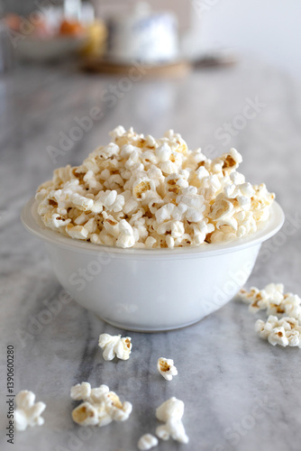 Wallpaper Mural Popcorn in a bowl on a marble counter Torontodigital.ca