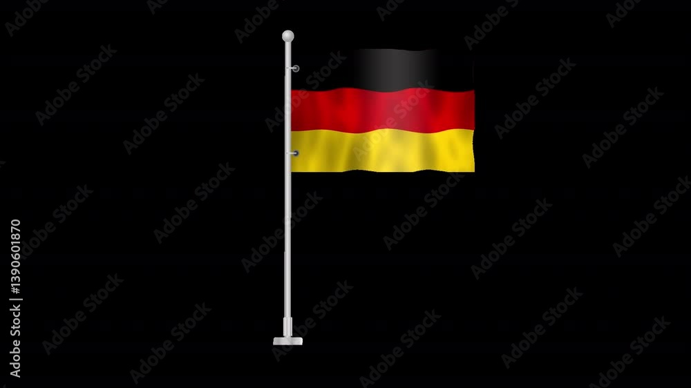 Germany Flag with Alpha Channel Germany Flag with Alpha Channel